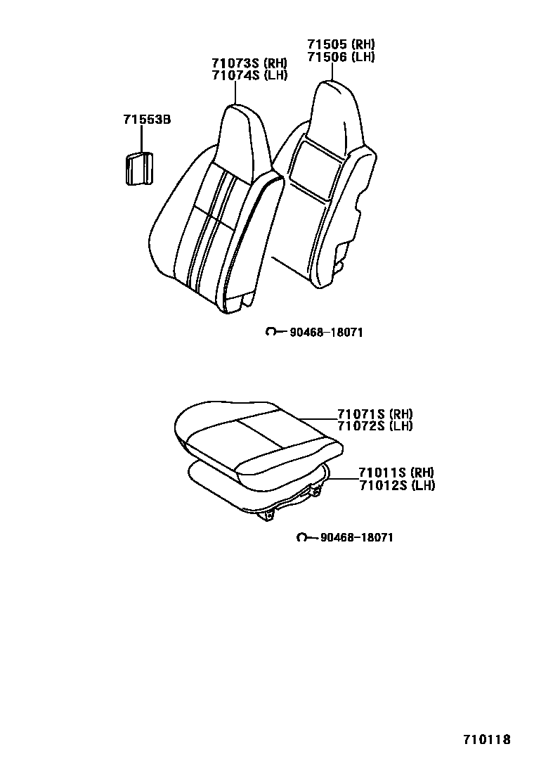 7101 — FRONT SEAT & SEAT TRACK