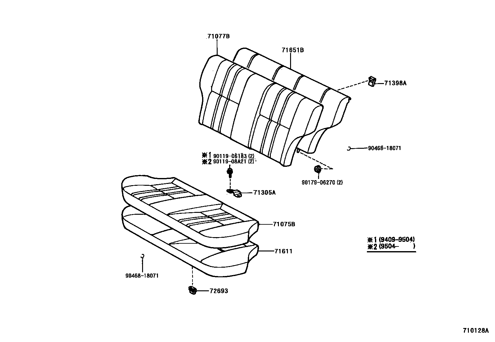 7102 — REAR SEAT & SEAT TRACK