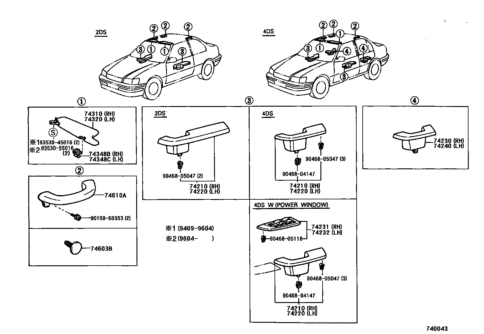 7401 — ARMREST & VISOR