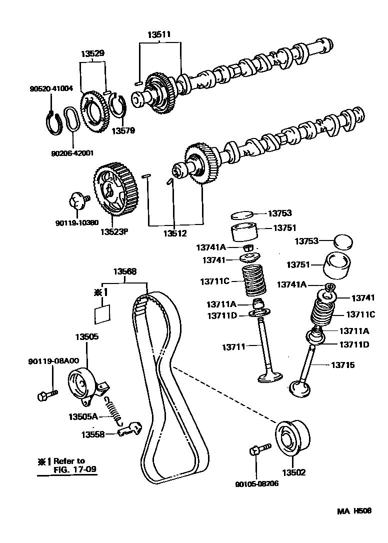 1302 — CAMSHAFT & VALVE