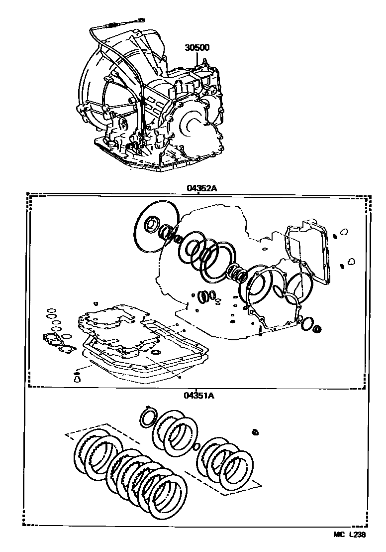 3501 — TRANSAXLE OR TRANSMISSION ASSY & GASKET KIT (ATM)