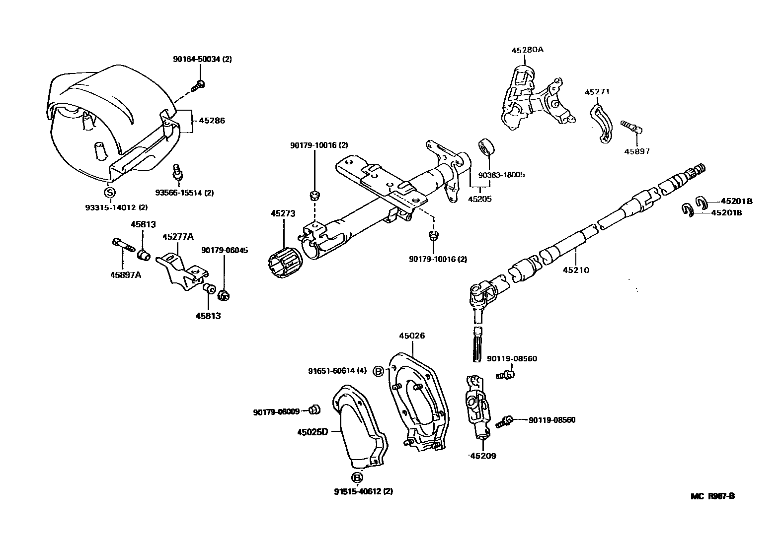 4501 — STEERING COLUMN & SHAFT