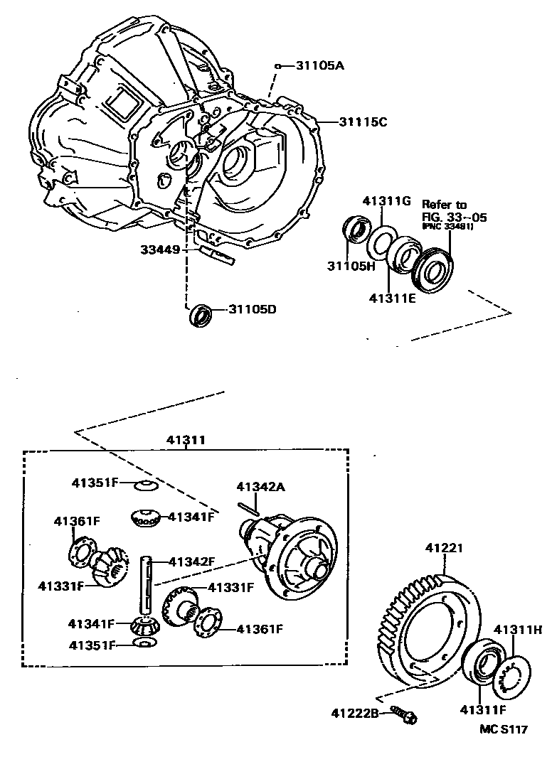 4301 — FRONT AXLE HOUSING & DIFFERENTIAL
