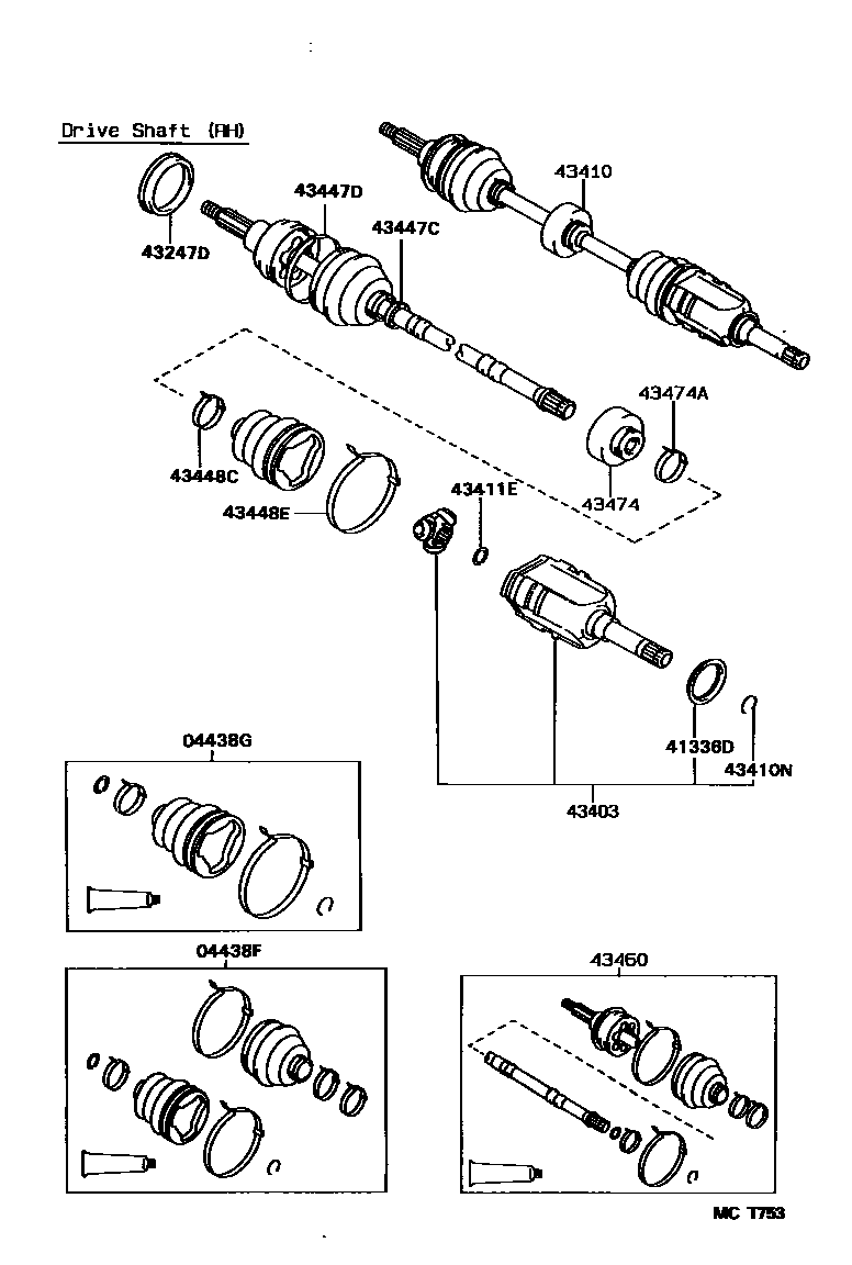 4302 — FRONT DRIVE SHAFT