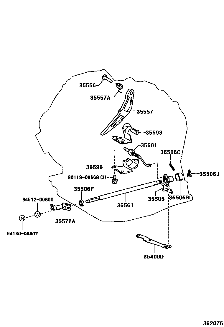 3513 — THROTTLE LINK & VALVE LEVER (ATM)