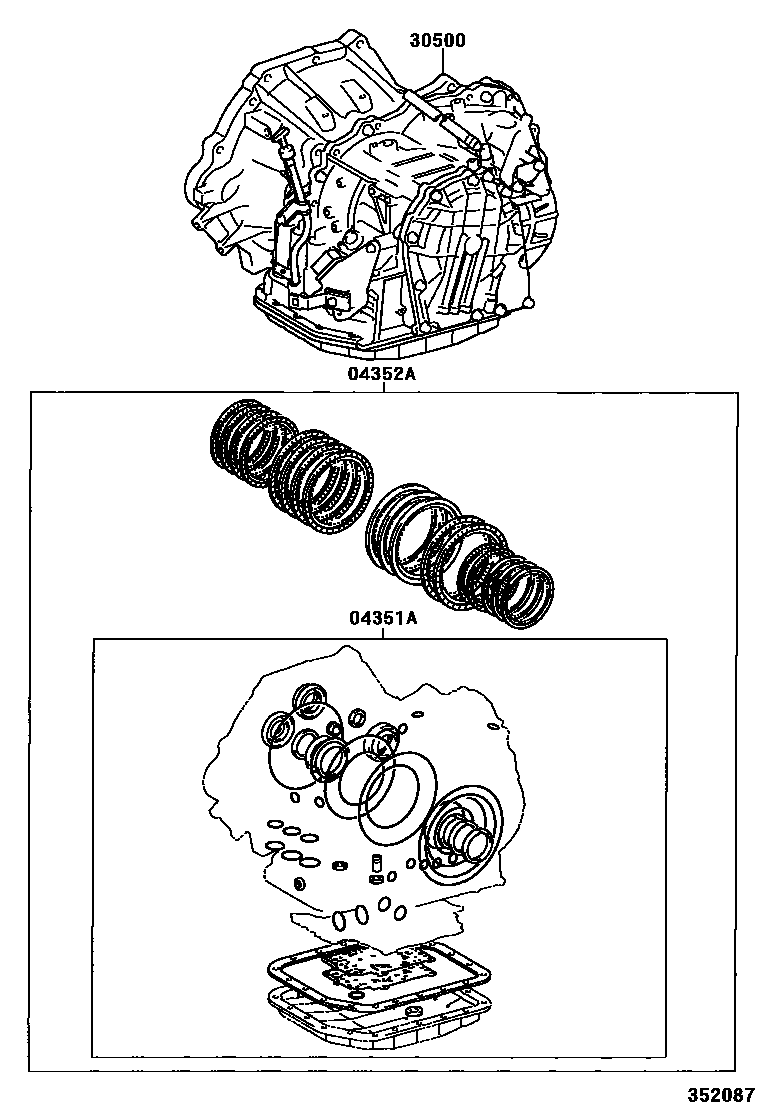 3501 — TRANSAXLE OR TRANSMISSION ASSY & GASKET KIT (ATM)