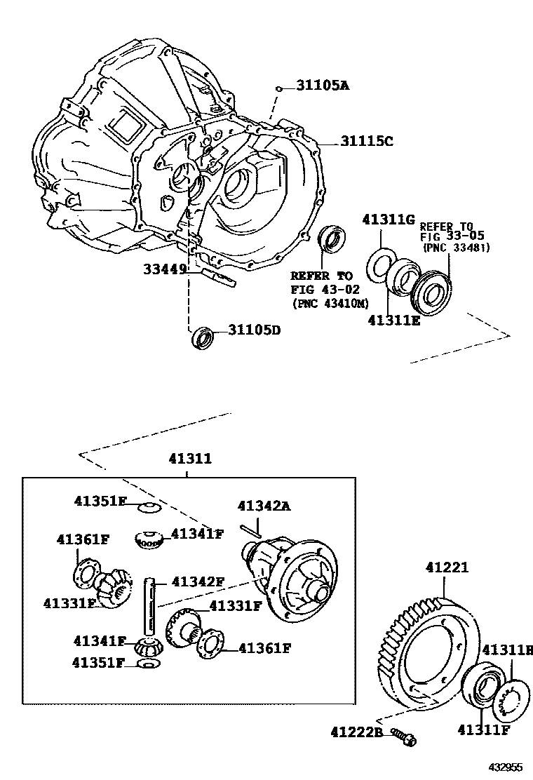 4301 — FRONT AXLE HOUSING & DIFFERENTIAL
