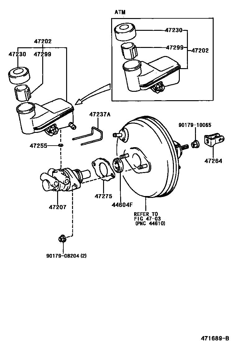 4702 — BRAKE MASTER CYLINDER