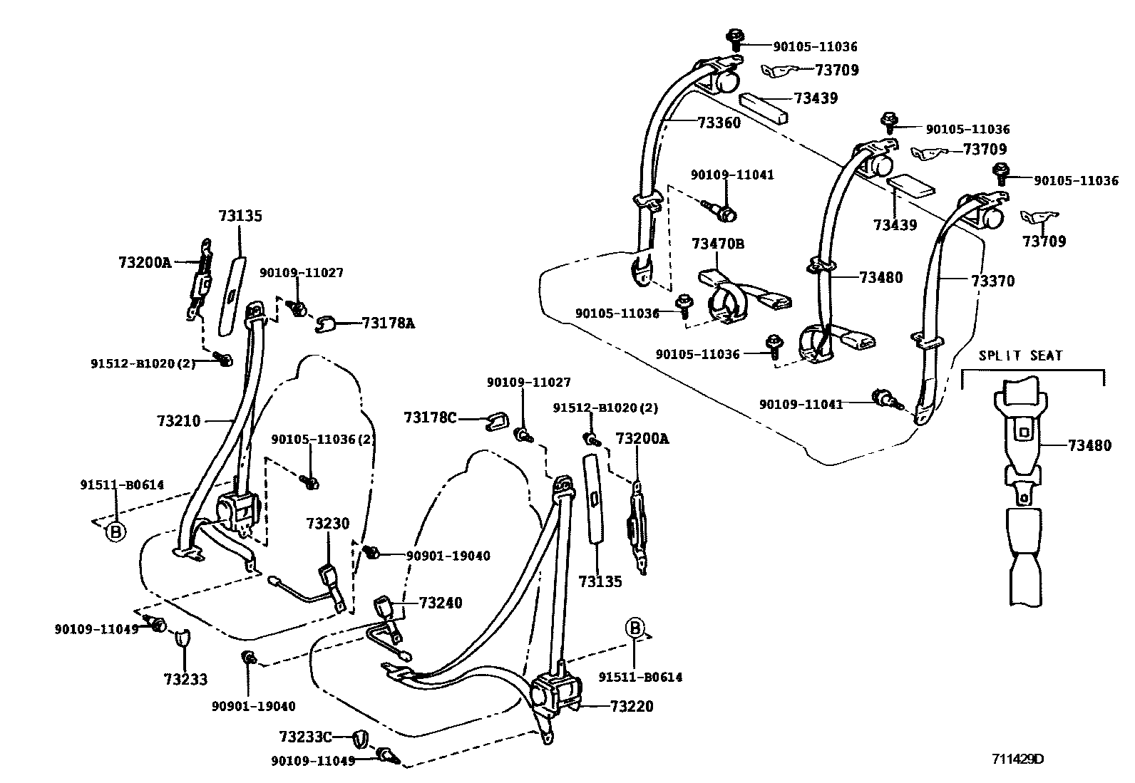 7104 — SEAT BELT & CHILD RESTRAINT SEAT