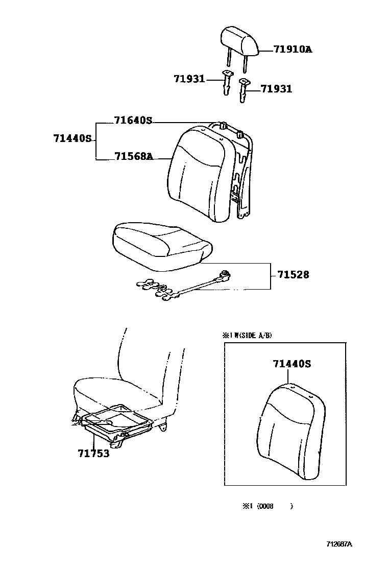 7101 — FRONT SEAT & SEAT TRACK