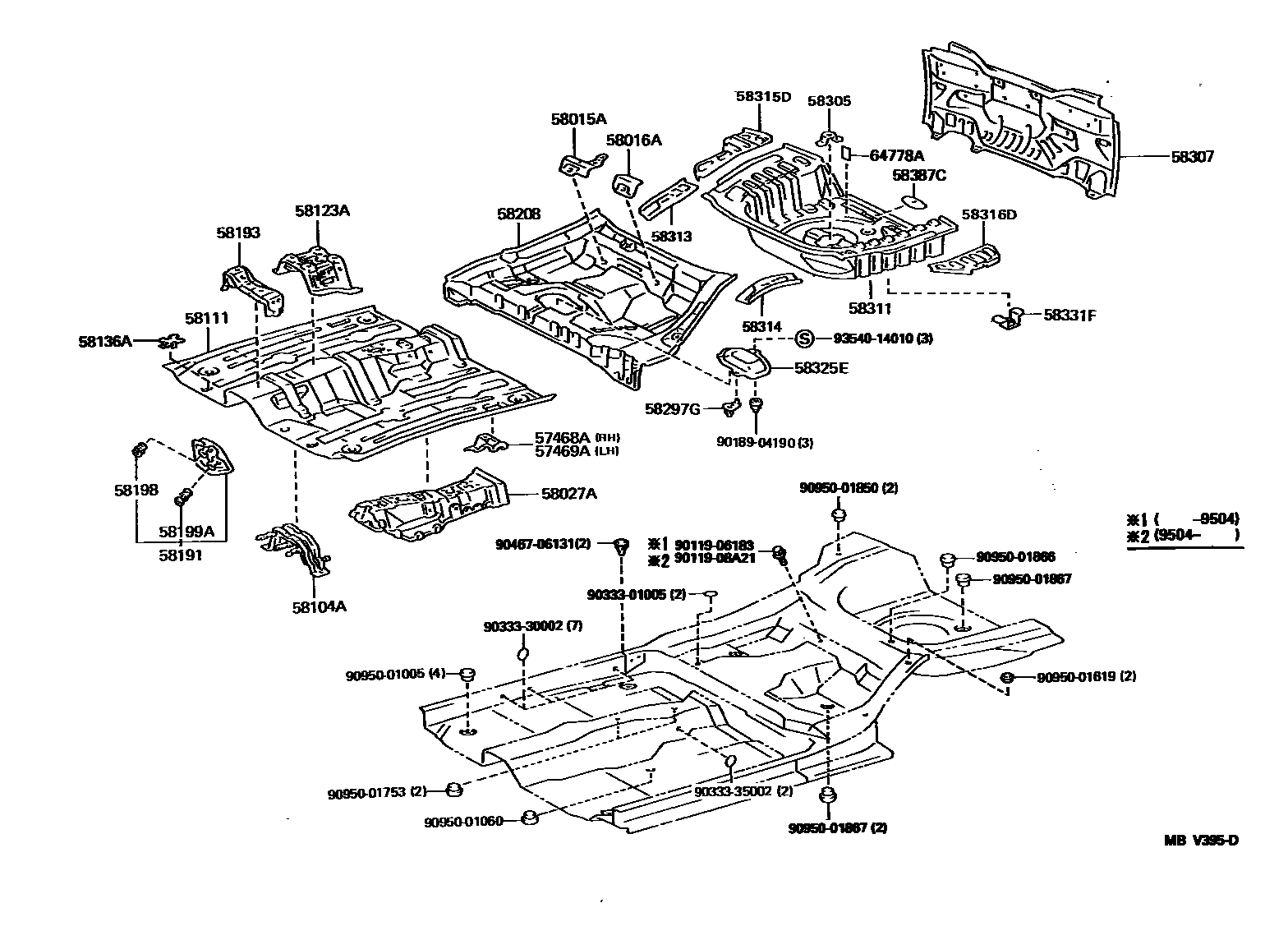 5801 — FLOOR PAN & LOWER BACK PANEL
