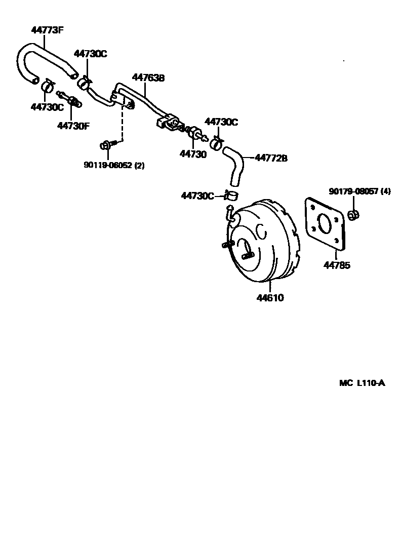 4703 — BRAKE BOOSTER & VACUUM TUBE