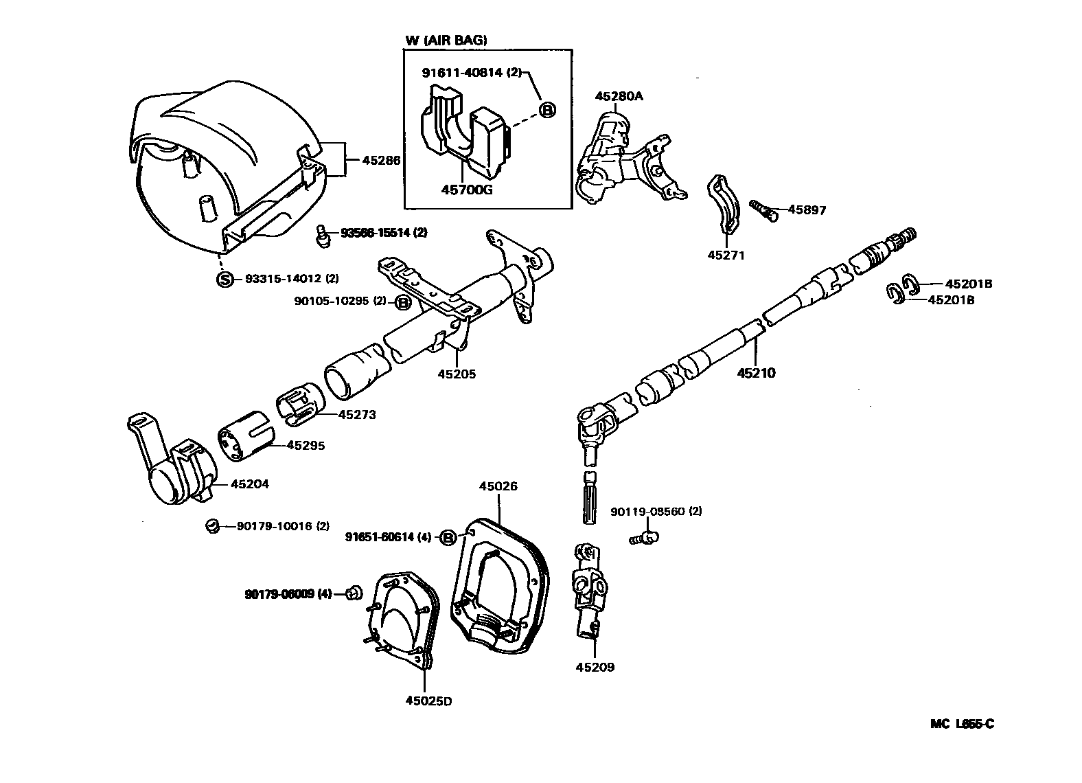 4501 — STEERING COLUMN & SHAFT