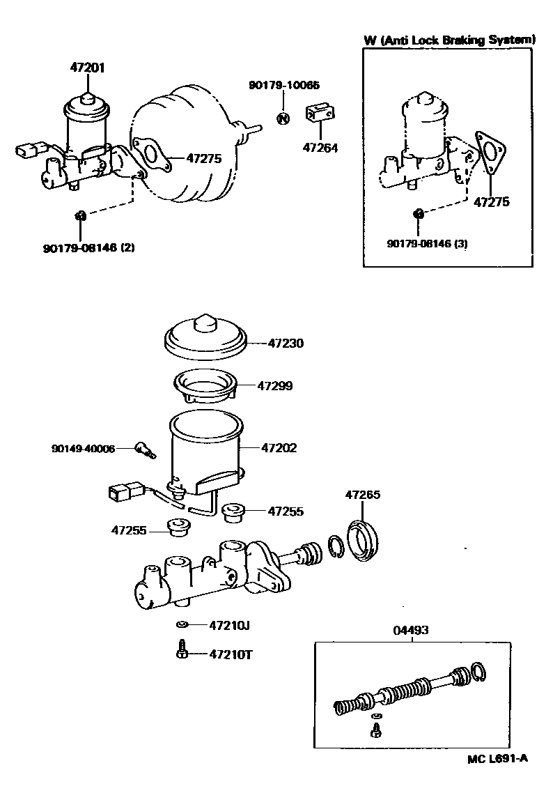 4702 — BRAKE MASTER CYLINDER