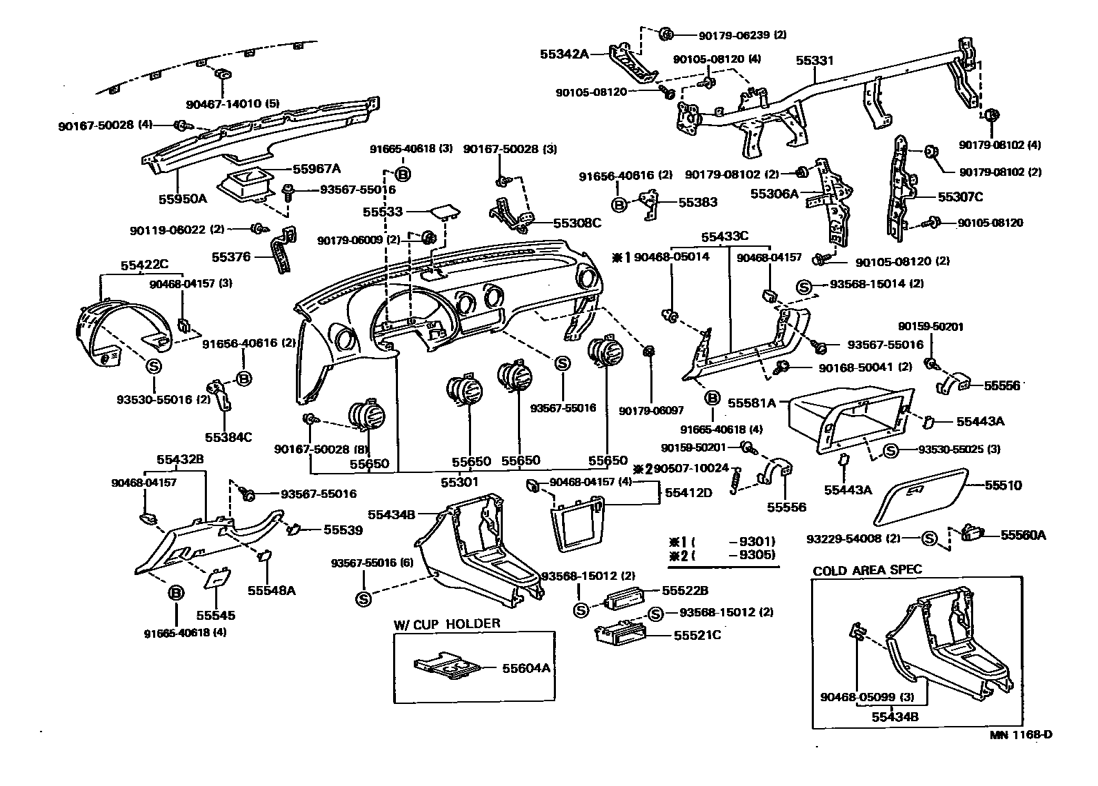 5501 — INSTRUMENT PANEL & GLOVE COMPARTMENT