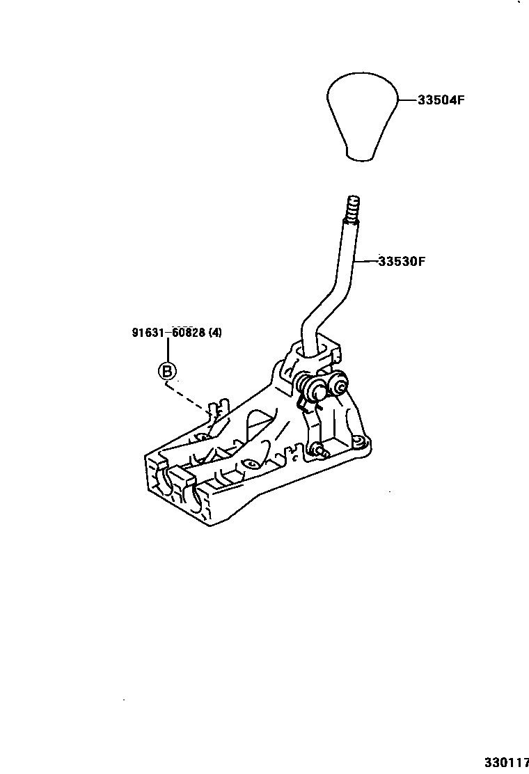 3312 — SHIFT LEVER & RETAINER