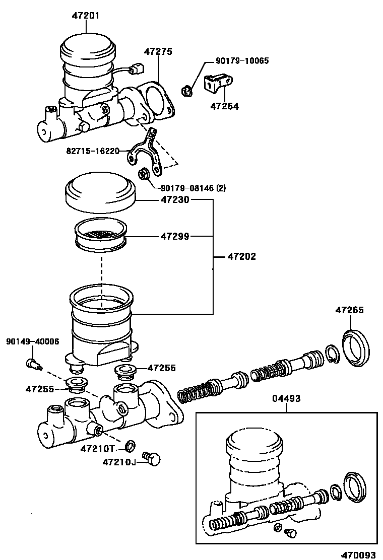 4702 — BRAKE MASTER CYLINDER