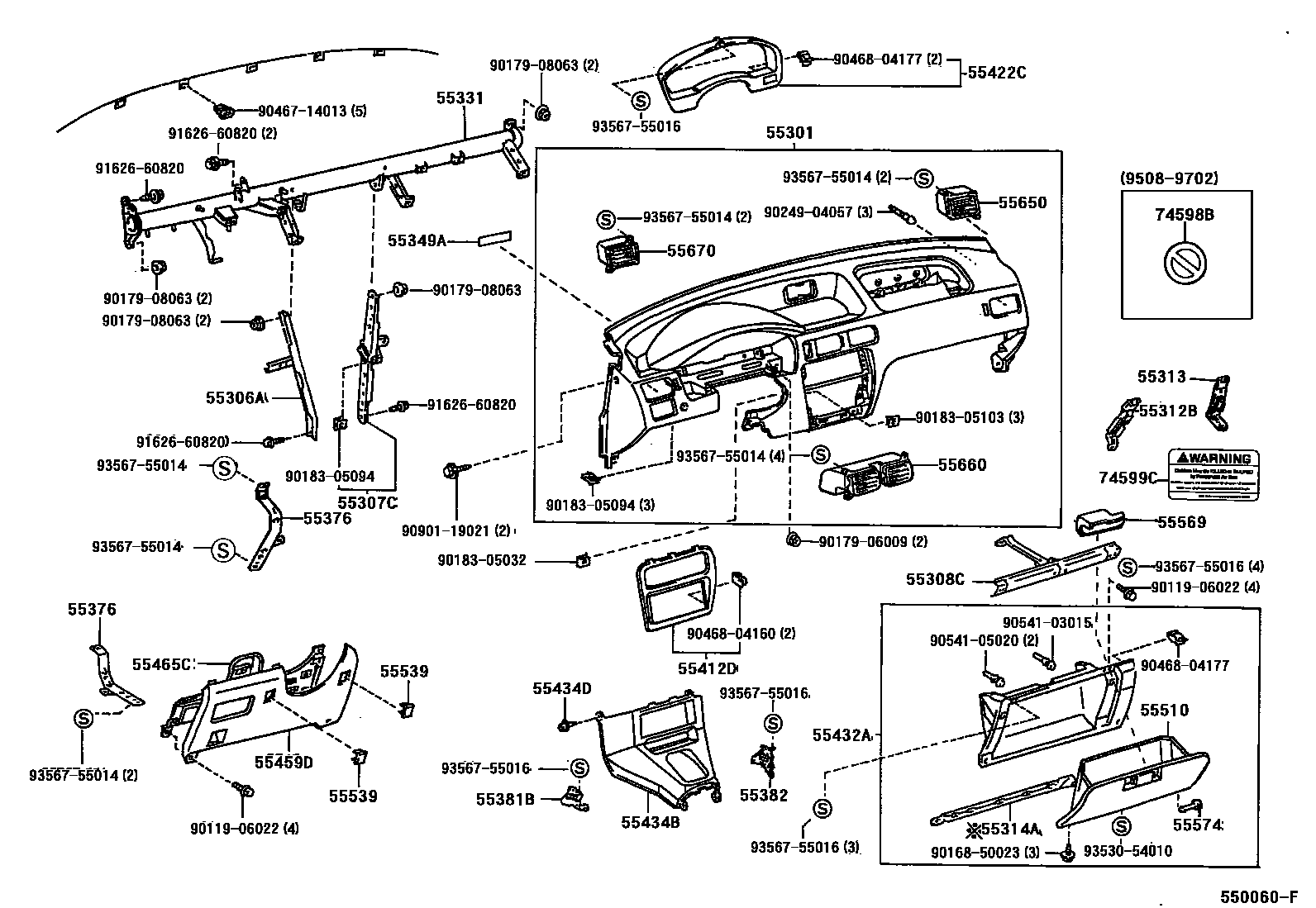 5501 — INSTRUMENT PANEL & GLOVE COMPARTMENT