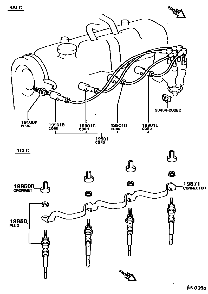 1901 — IGNITION COIL & SPARK PLUG / GLOW PLUG