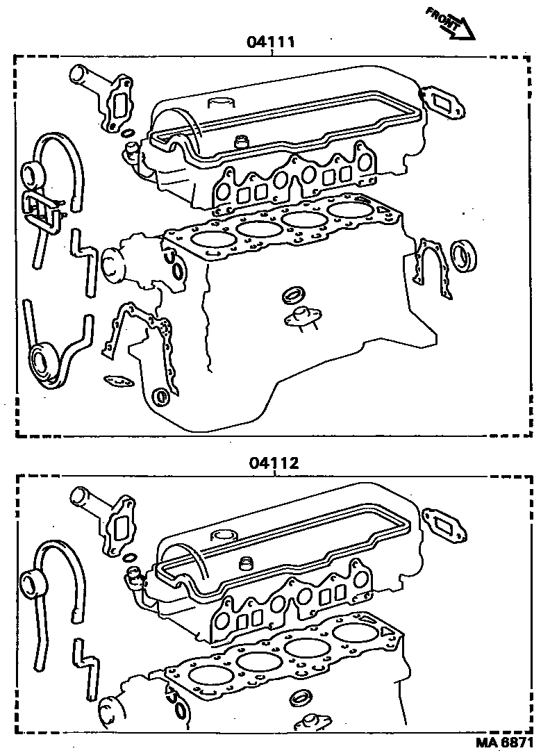 1103 — ENGINE OVERHAUL GASKET KIT