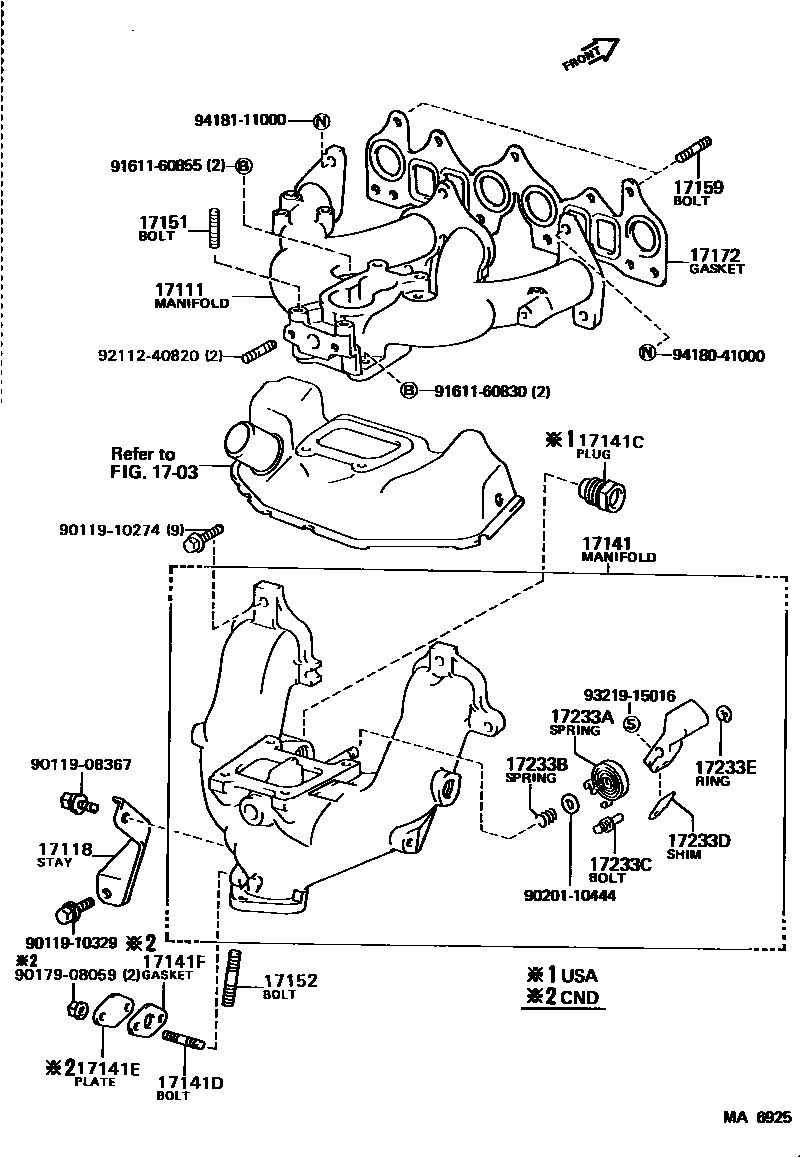 1701 — MANIFOLD