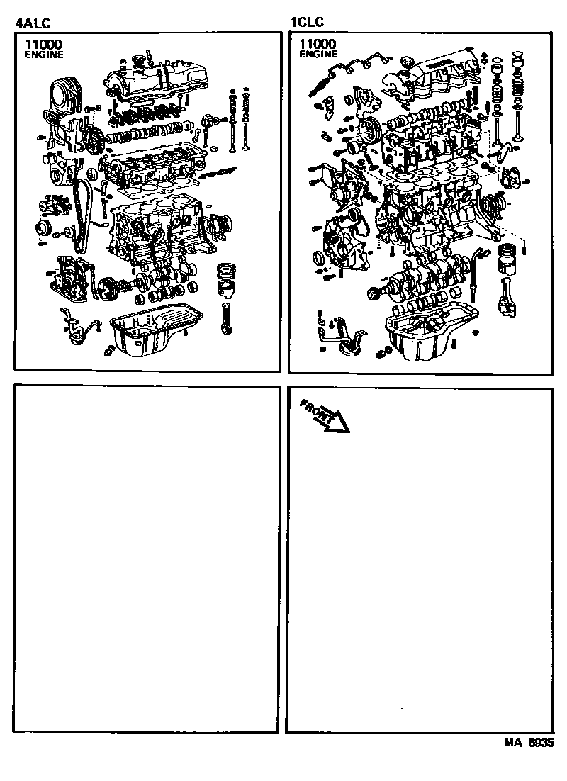 1101 — PARTIAL ENGINE ASSEMBLY