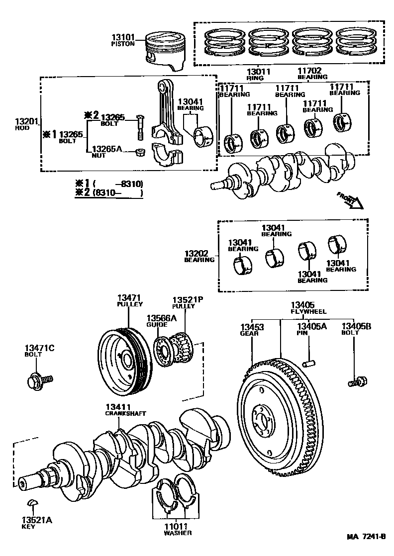 1301 — CRANKSHAFT & PISTON