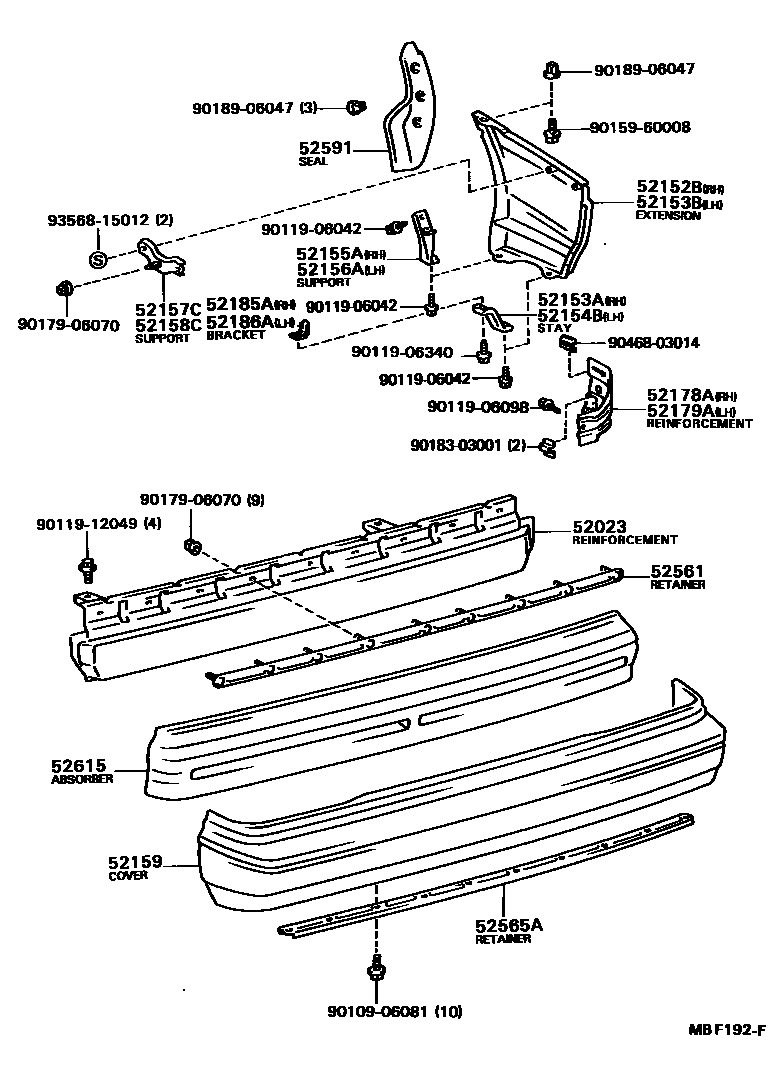 5202 — REAR BUMPER & BUMPER STAY