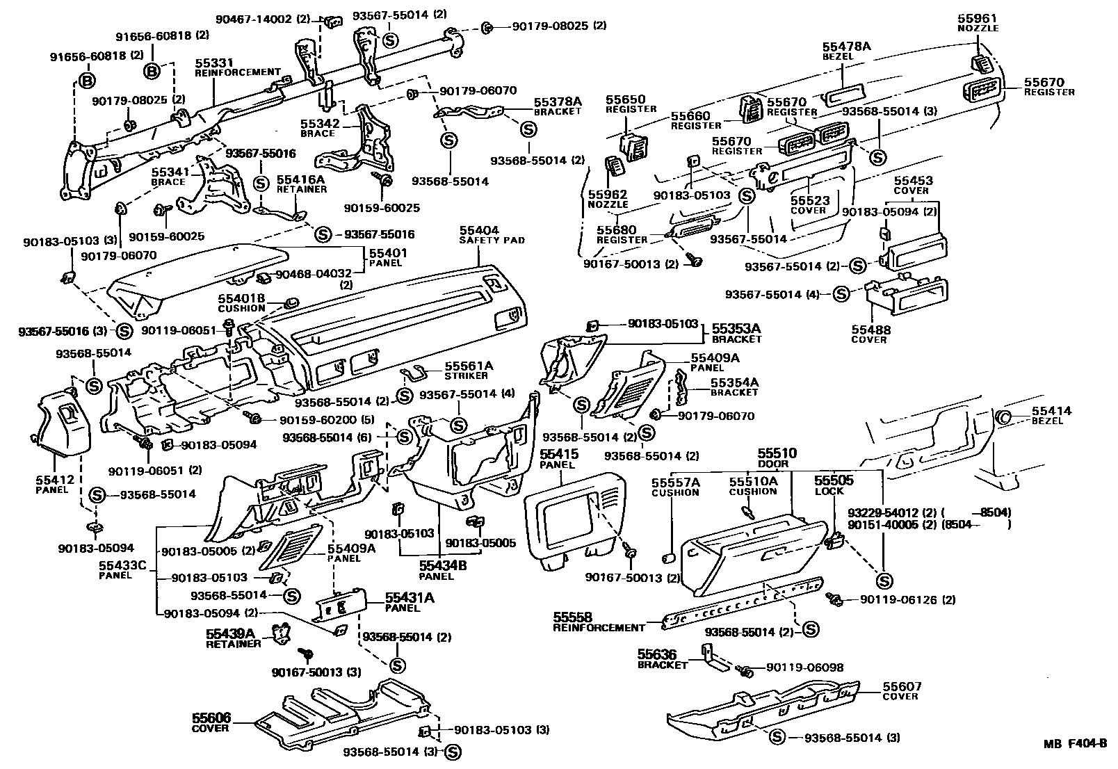 5501 — INSTRUMENT PANEL & GLOVE COMPARTMENT