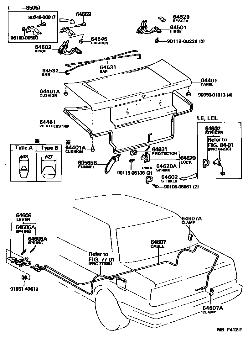 6105 — LUGGAGE COMPARTMENT DOOR & LOCK