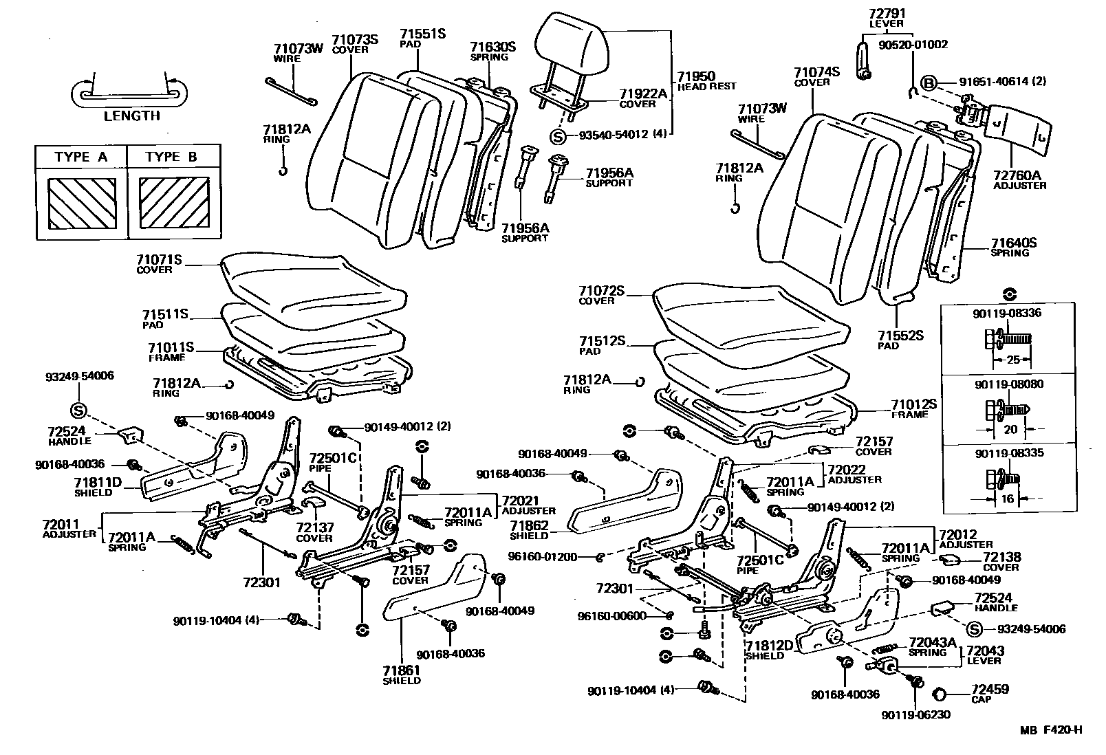 7101 — FRONT SEAT & SEAT TRACK