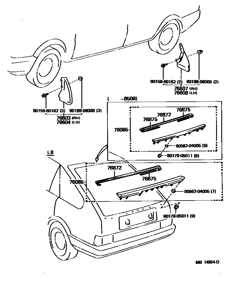 7601 — MUDGUARD & SPOILER