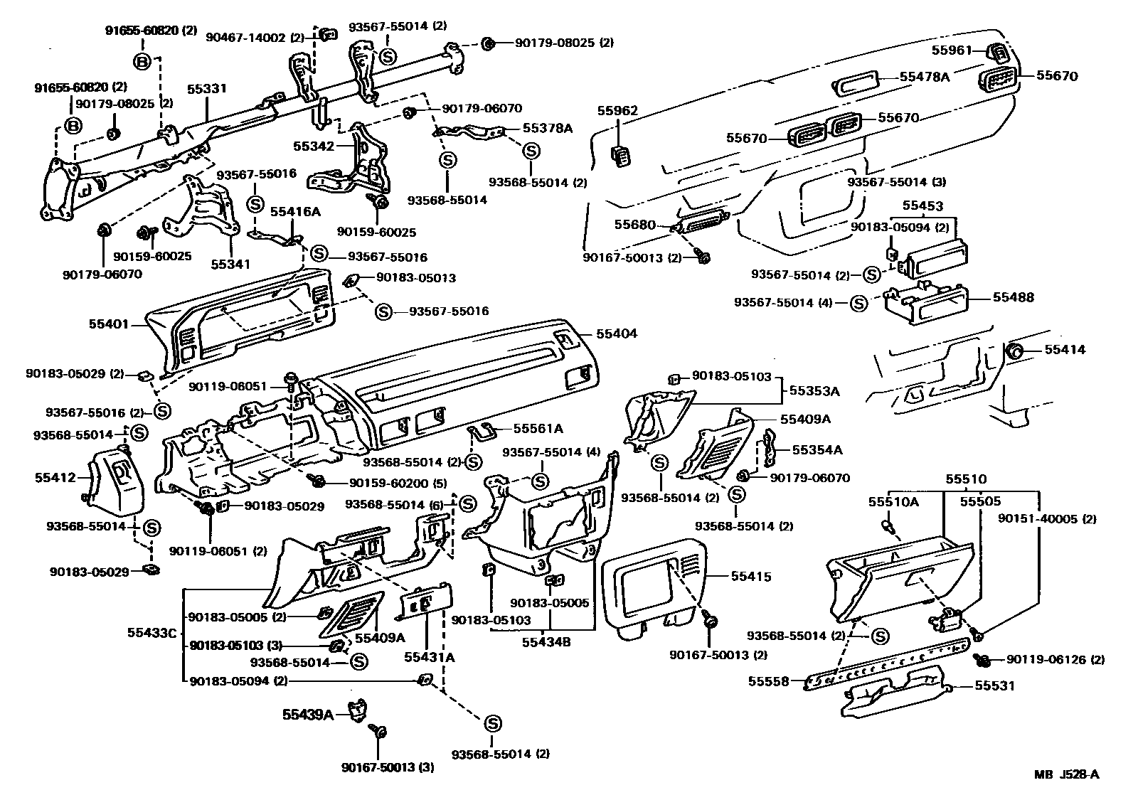 5501 — INSTRUMENT PANEL & GLOVE COMPARTMENT