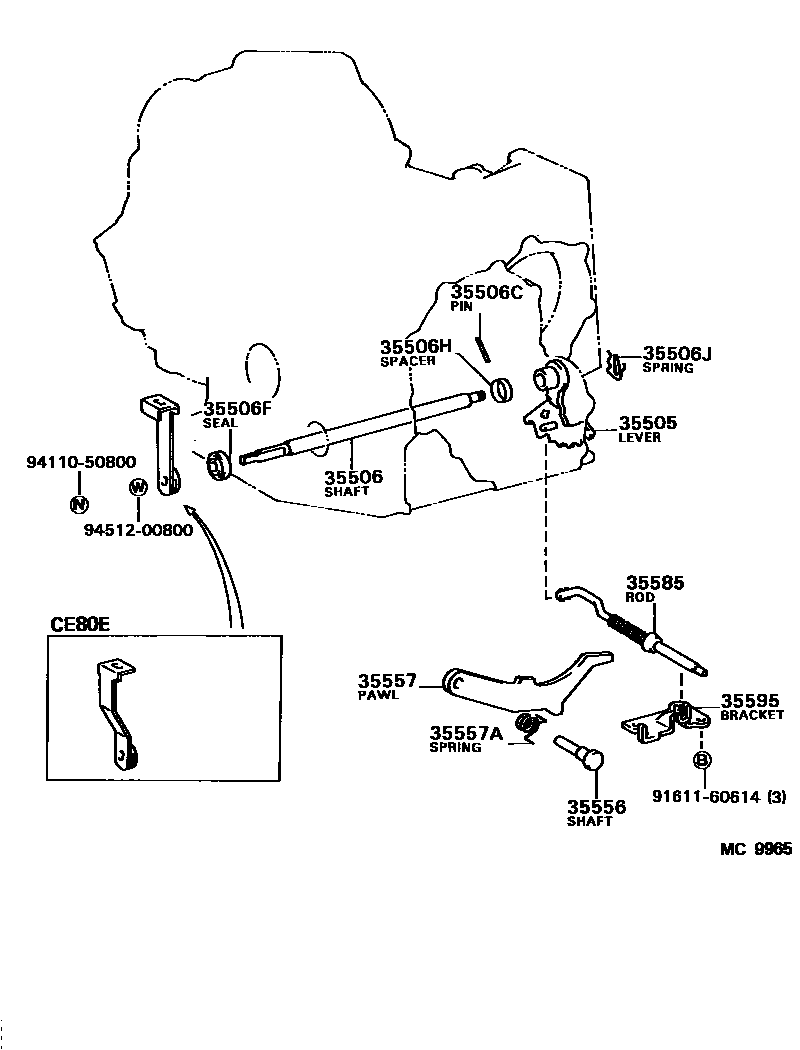 3513 — THROTTLE LINK & VALVE LEVER (ATM)