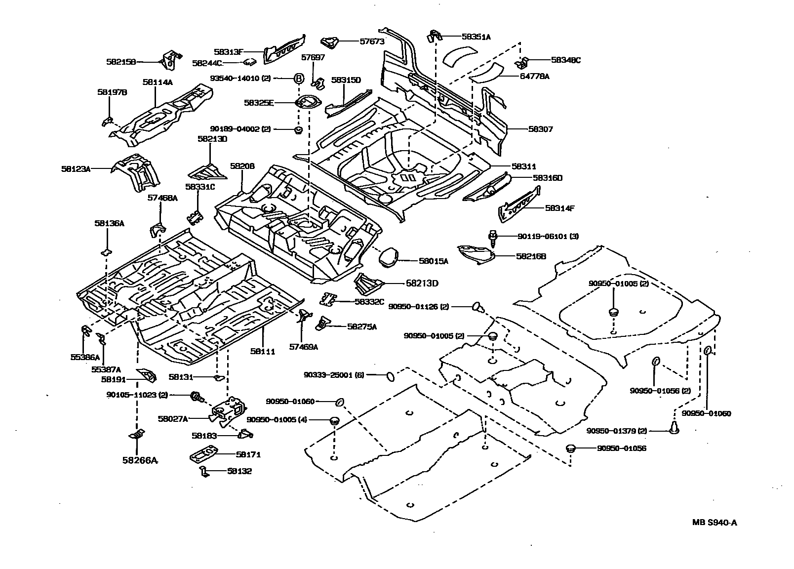 5801 — FLOOR PAN & LOWER BACK PANEL