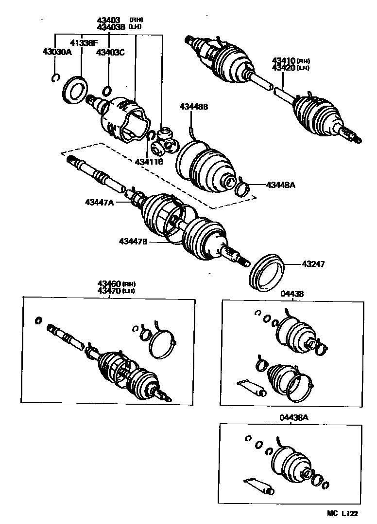 4302 — FRONT DRIVE SHAFT