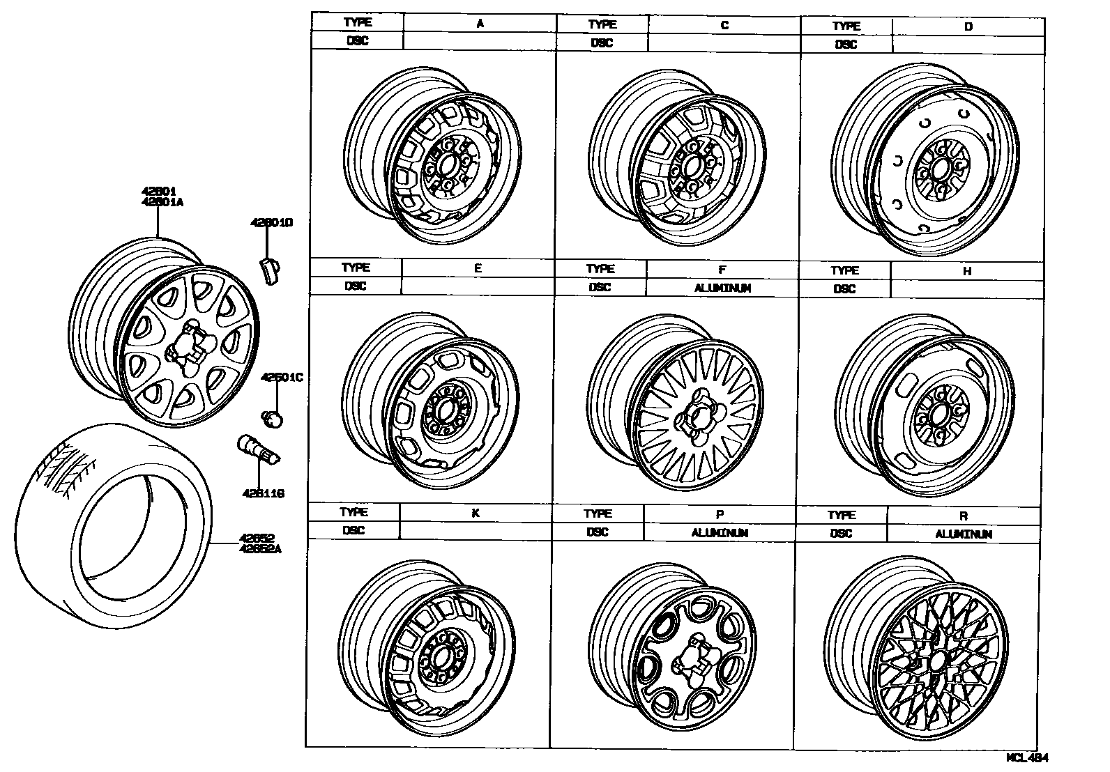 4103 — DISC WHEEL & WHEEL CAP