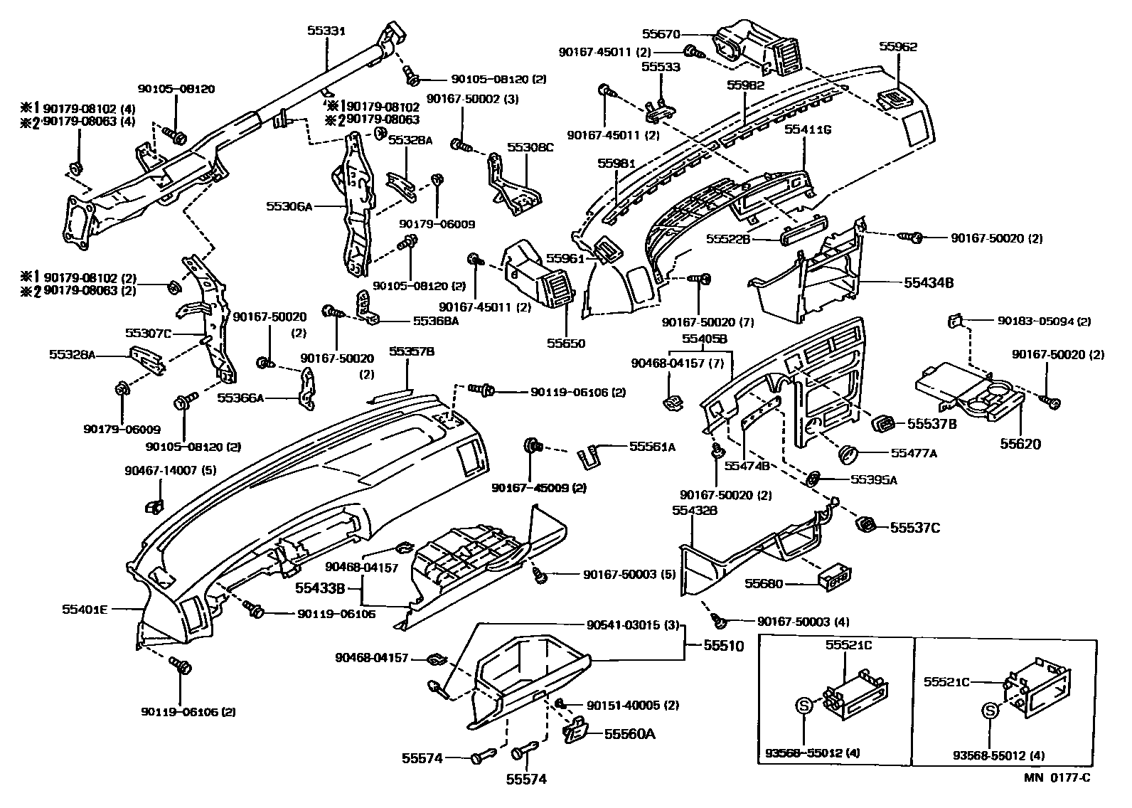 5501 — INSTRUMENT PANEL & GLOVE COMPARTMENT