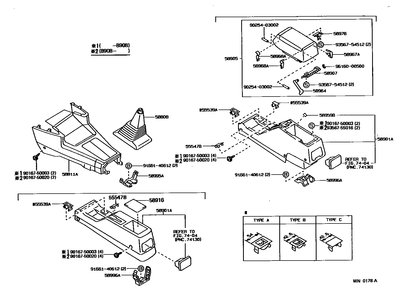 5806 — CONSOLE BOX & BRACKET