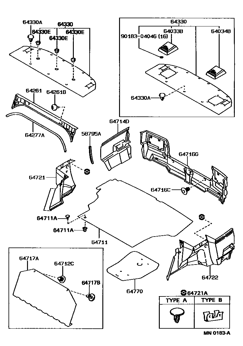 6403 — PACKAGE TRAY PANEL & LUGGAGE COMPARTMENT MAT