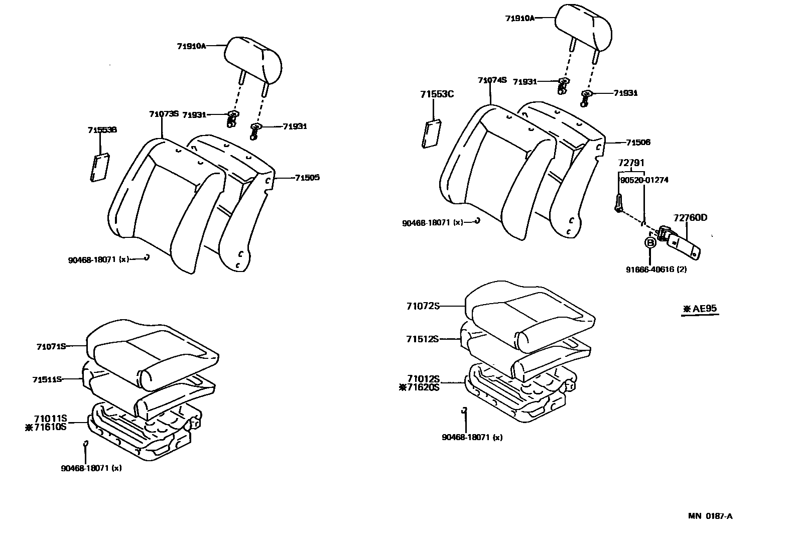 7101 — FRONT SEAT & SEAT TRACK