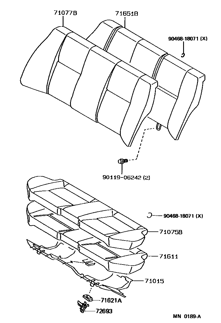 7102 — REAR SEAT & SEAT TRACK