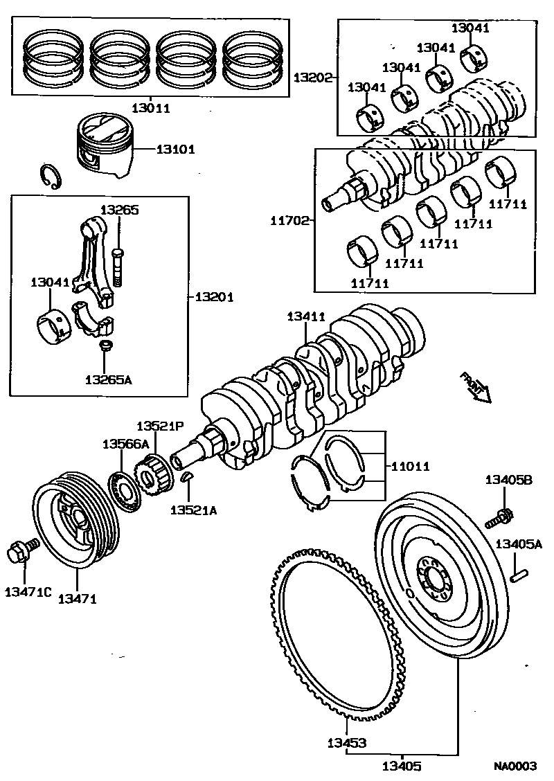 1301 — CRANKSHAFT & PISTON