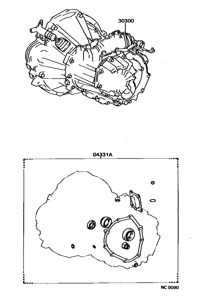 3301 — TRANSAXLE OR TRANSMISSION ASSY & GASKET KIT (MTM)