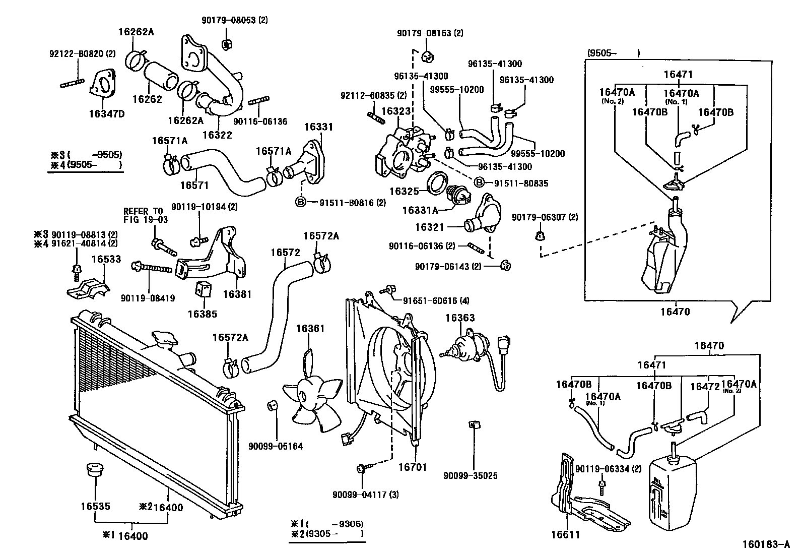 1603 — RADIATOR & WATER OUTLET
