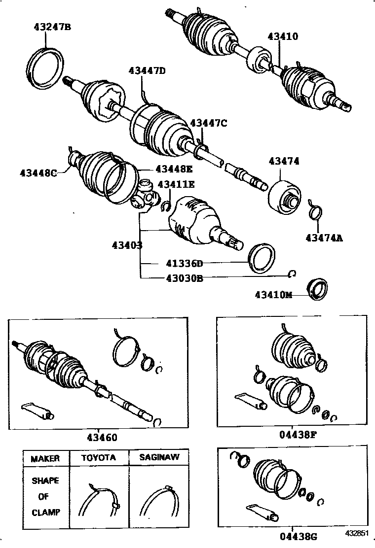 4302 — FRONT DRIVE SHAFT