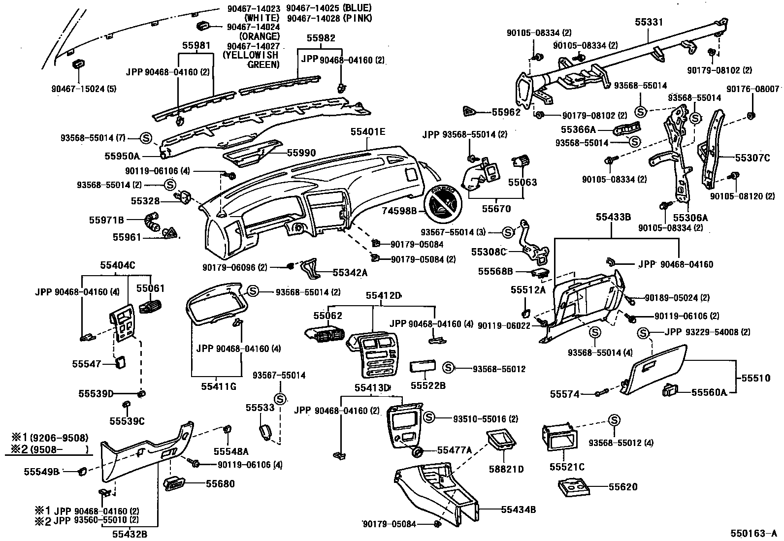 5501 — INSTRUMENT PANEL & GLOVE COMPARTMENT