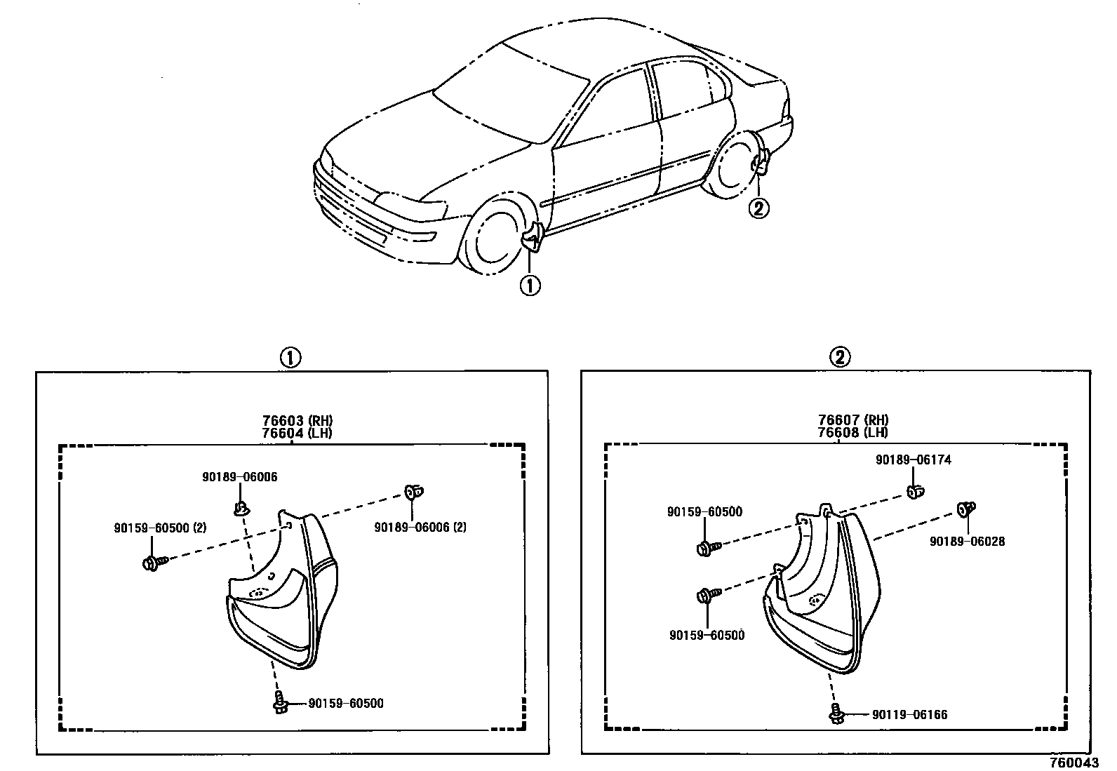 7601 — MUDGUARD & SPOILER