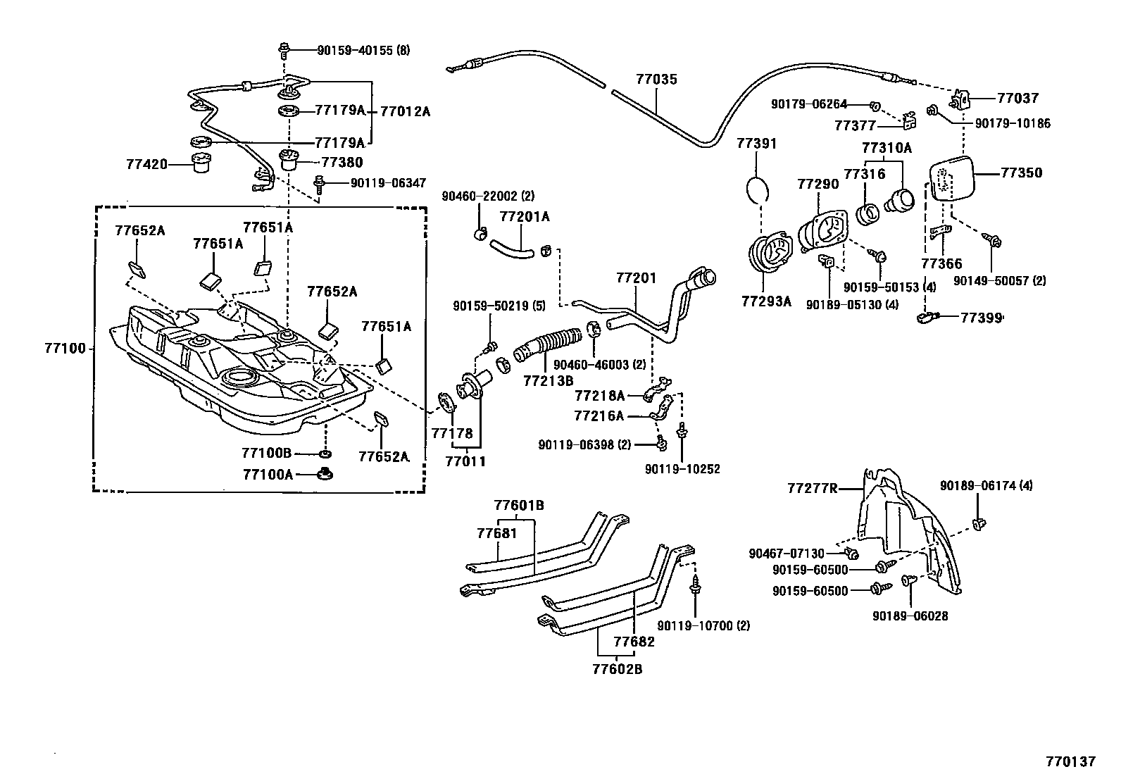 7701 — FUEL TANK & TUBE
