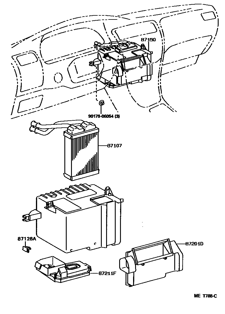 8712 — HEATING & AIR CONDITIONING - HEATER UNIT & BLOWER